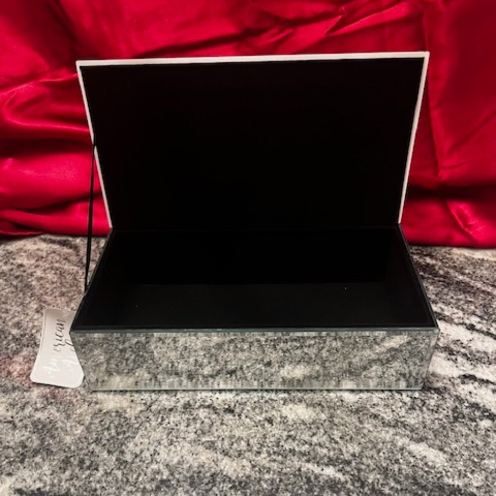 American Atelier Sparkle Luster‎ Mirror Box "LOVE" mirrored keepsake box. NIB - Picture 4 of 7